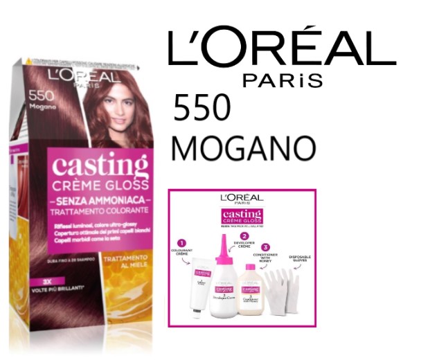 L'OREAL PARIS- TINTURA CAPELLI CASTING CRÈME GLOSS - 550 Mogano Senza Ammoniaca
